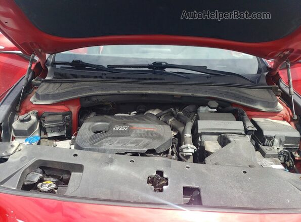 5NMS3CAA9LH265934 2020 HYUNDAI SANTA Red Engine compartment view