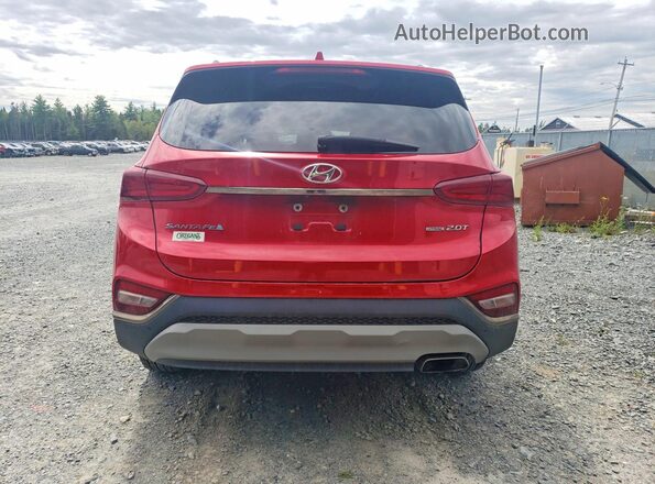 5NMS3CAA9LH265934 2020 HYUNDAI SANTA Red Rear view