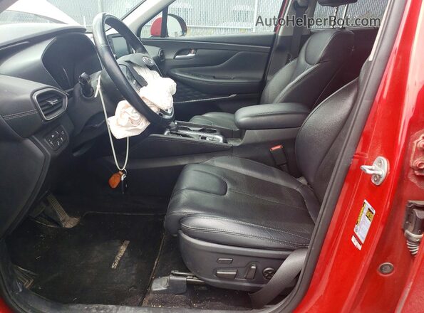 5NMS3CAA9LH265934 2020 HYUNDAI SANTA Red Front interior view