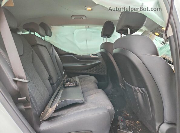 5NMS3CAD2KH130044 2019 HYUNDAI SANTA White უკანა სალონის ხედი