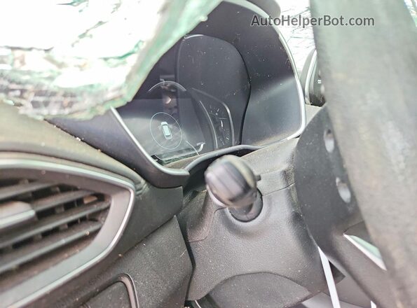 5NMS3CAD2KH130044 2019 HYUNDAI SANTA White ხელსაწყოთა პანელის ხედი