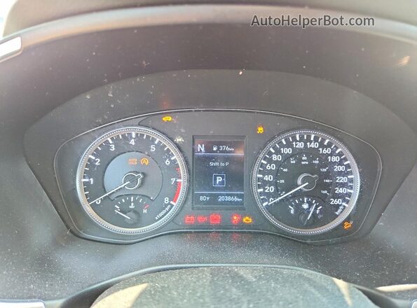 5NMS3CAD4LH201262 2020 HYUNDAI SANTA Серый Вид щитка приборов
