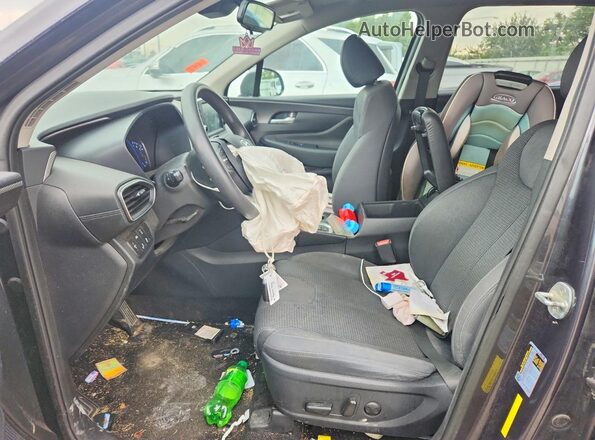 5NMS3CAD7LH296139 2020 HYUNDAI SANTA Gray Front interior view