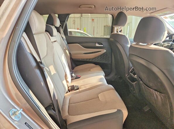 5NMS3CAD8LH169996 2020 HYUNDAI SANTA Brown Rear interior view