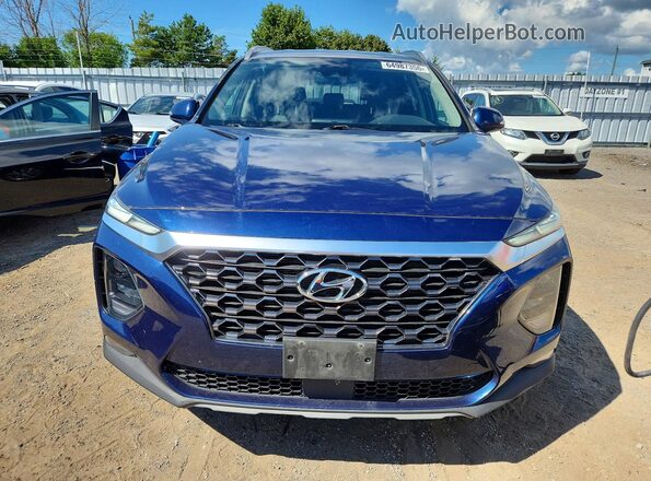 5NMS3CAD9KH121549 2019 HYUNDAI SANTA Blue Widok z przodu