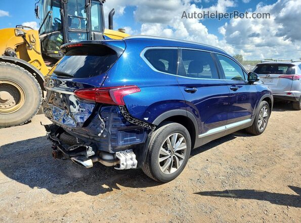5NMS3CAD9KH121549 2019 HYUNDAI SANTA Blue Tył prawy