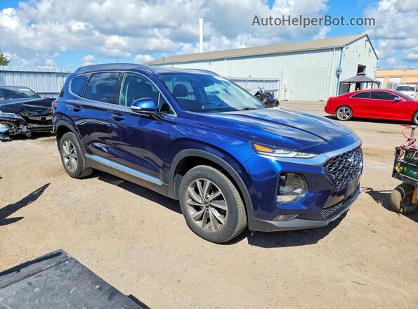 5NMS3CAD9KH121549 2019 HYUNDAI SANTA Blue Przód prawy