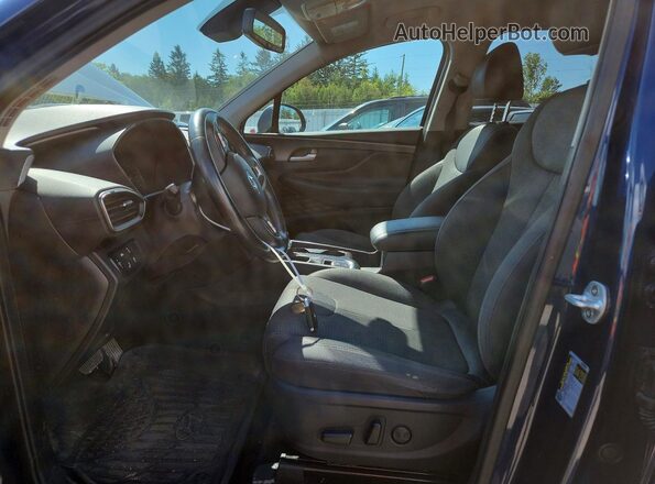 5NMS3CAD9KH121549 2019 HYUNDAI SANTA Blue Widok wnętrza z przodu