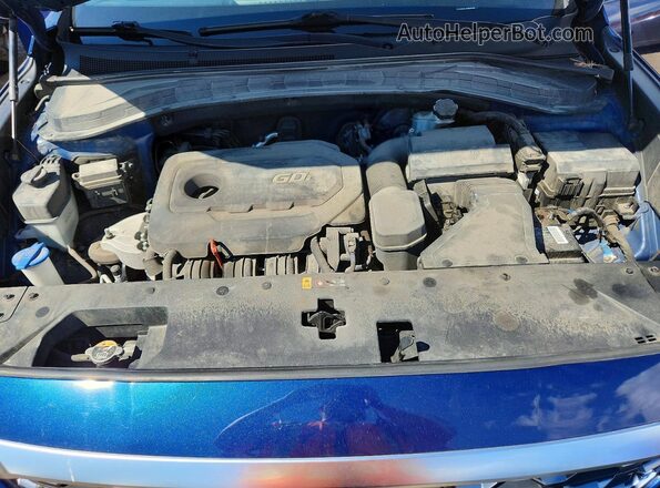5NMS3CAD9KH121549 2019 HYUNDAI SANTA Blue Widok komory silnika