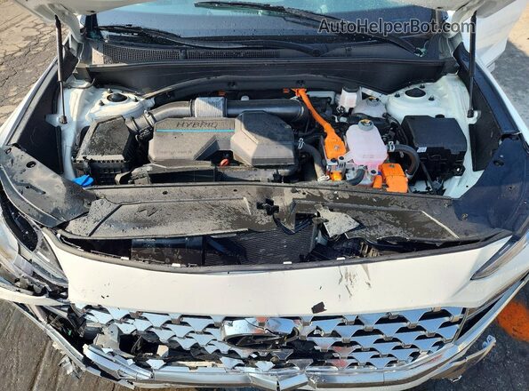 5NMS3DA19PH015914 2023 HYUNDAI SANTA White ძრავის განყოფილების ხედი
