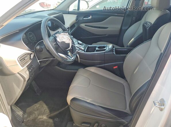 5NMS3DA19PH015914 2023 HYUNDAI SANTA White წინა სალონის ხედი