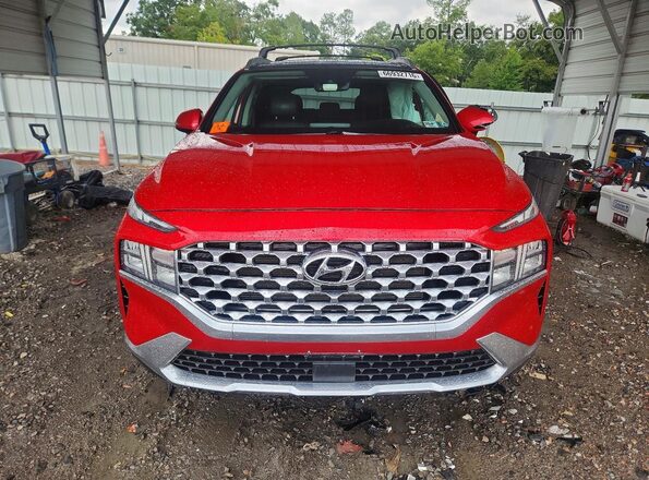 5NMS3DAJ6NH387644 2022 HYUNDAI SANTA Red Widok z przodu