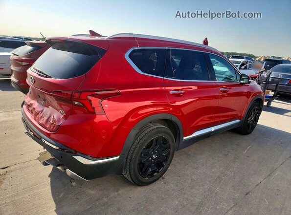 5NMS44AL0NH461395 2022 HYUNDAI SANTA Red Հետևի աջ