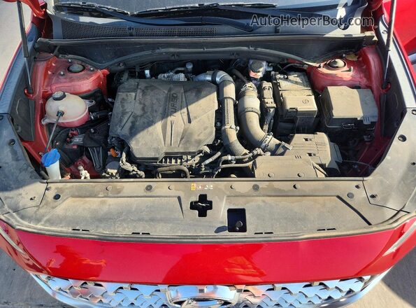 5NMS44AL0NH461395 2022 HYUNDAI SANTA Red Սալոնի հետևի տեսք