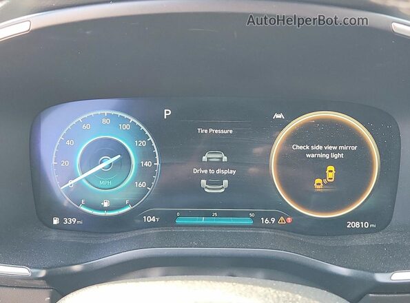 5NMS44AL4PH605663 2023 HYUNDAI SANTA Silver Instrument cluster view