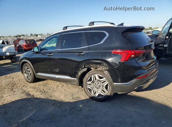 5NMS44AL6MH316456 2021 HYUNDAI SANTA Black Հետևի ձախ