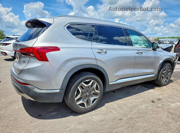 5NMS44ALXMH328058 2021 HYUNDAI SANTA Silver Trasero derecho