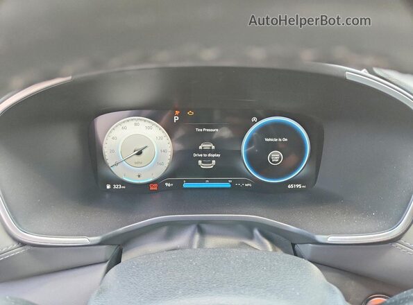 5NMS44ALXMH328058 2021 HYUNDAI SANTA Silver Vista del cuadro de instrumentos