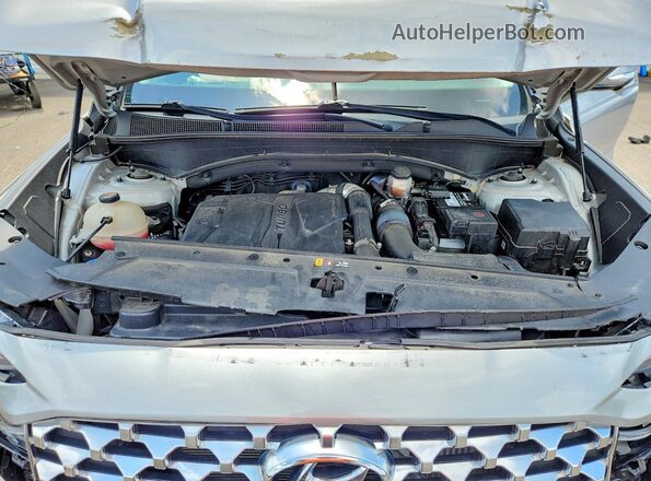5NMS44ALXMH328058 2021 HYUNDAI SANTA Silver Vista del compartimento del motor