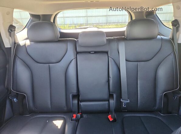 5NMS4DAL0MH369508 2021 HYUNDAI SANTA Black Vista de los asientos traseros