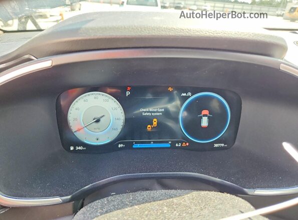 5NMS54AL0PH596683 2023 HYUNDAI SANTA Charcoal Вид щитка приладів