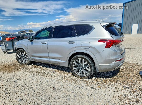 5NMS54ALXNH466083 2022 HYUNDAI SANTA Silver Rear left