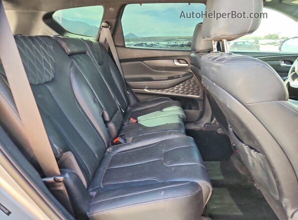 5NMS54ALXNH466083 2022 HYUNDAI SANTA Silver Rear seats view