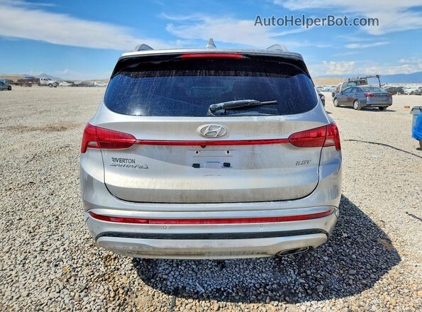 5NMS54ALXNH466083 2022 HYUNDAI SANTA Silver Rear view
