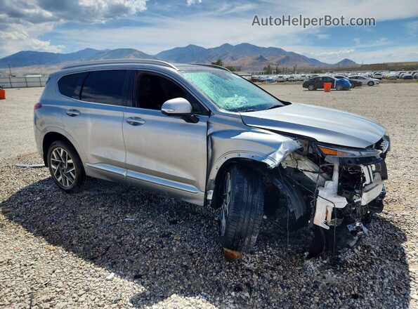 5NMS54ALXNH466083 2022 HYUNDAI SANTA Silver Front right