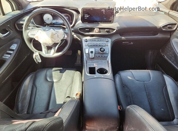 5NMS54ALXNH466083 2022 HYUNDAI SANTA Silver Dashboard view
