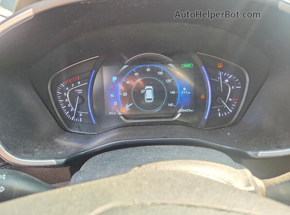 5NMS5CAA6KH065327 2019 HYUNDAI SANTA Black ხელსაწყოთა პანელის ხედი
