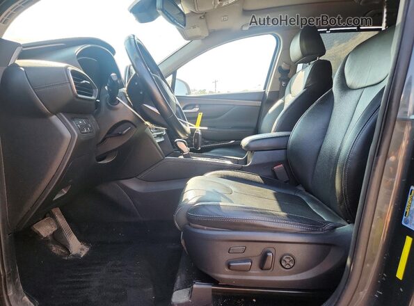 5NMS5CAA6KH065327 2019 HYUNDAI SANTA Black წინა სალონის ხედი