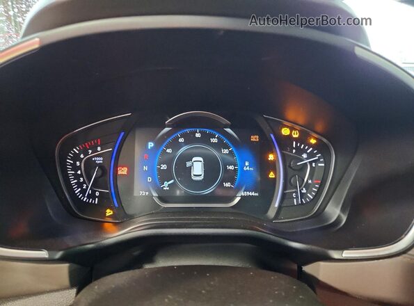 5NMS5CAAXLH186783 2020 HYUNDAI SANTA Gray Widok zestawu wskaźników