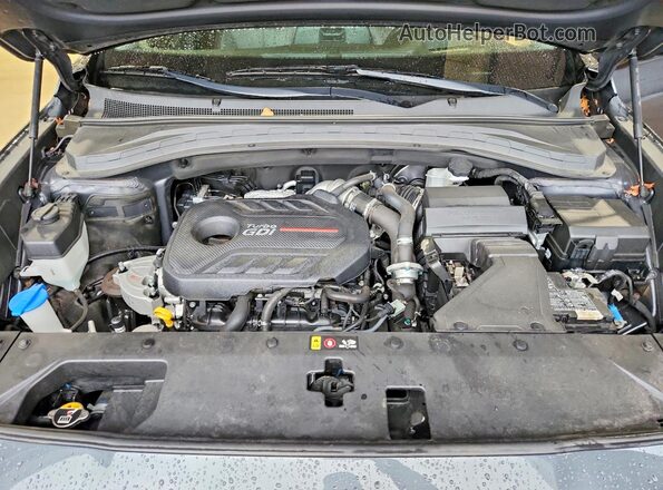 5NMS5CAAXLH186783 2020 HYUNDAI SANTA Gray Widok komory silnika