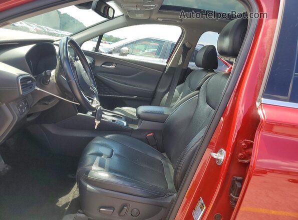 5NMS5CAD1KH067870 2019 HYUNDAI SANTA Red წინა სალონის ხედი