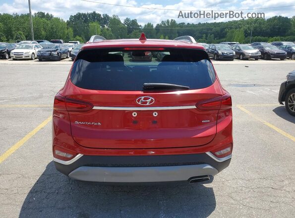 5NMS5CAD1KH067870 2019 HYUNDAI SANTA Red უკანა ხედი