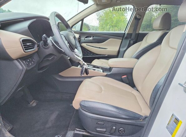 5NMS5CAD5LH210935 2020 HYUNDAI SANTA Белый Вид салона спереди