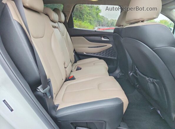 5NMS5CAD5LH210935 2020 HYUNDAI SANTA Белый Вид задней части салона