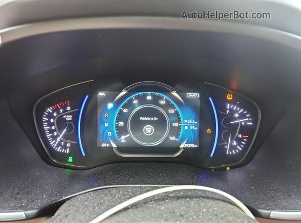 5NMS5CAD5LH210935 2020 HYUNDAI SANTA Белый Вид щитка приборов