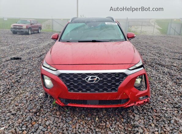 5NMS5CAD6KH006935 2019 HYUNDAI SANTA Red Front view