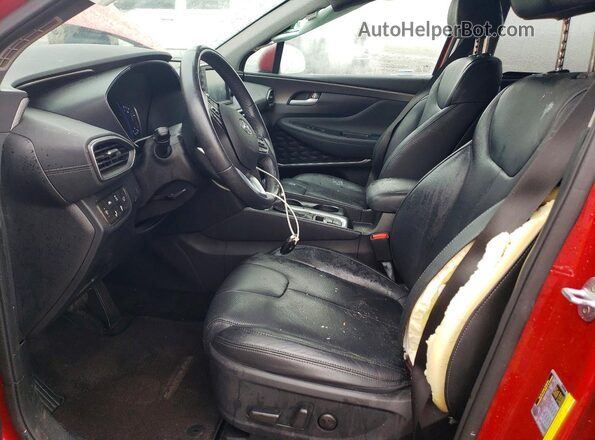 5NMS5CAD6KH006935 2019 HYUNDAI SANTA Red Front interior view