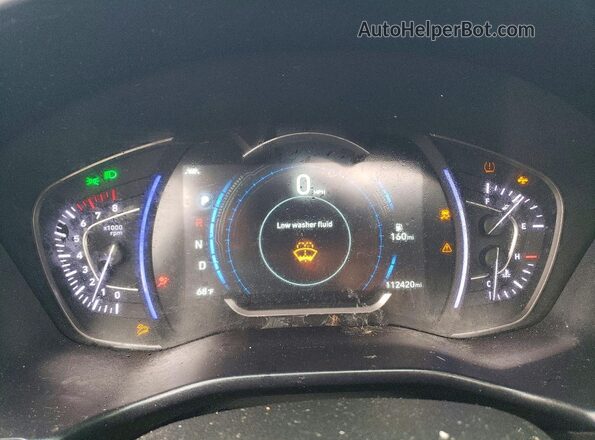 5NMS5CAD6KH006935 2019 HYUNDAI SANTA Red Instrument cluster view