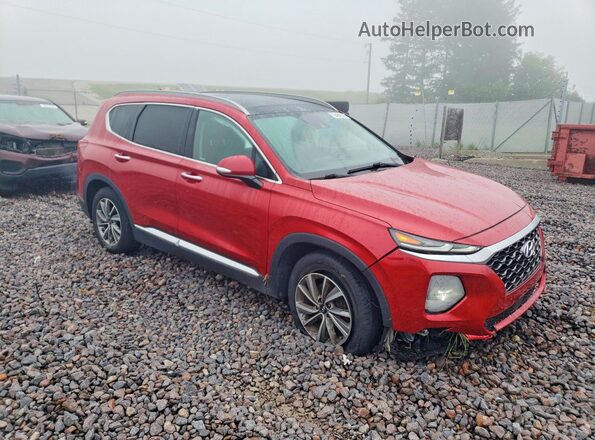 5NMS5CAD6KH006935 2019 HYUNDAI SANTA Red Front right