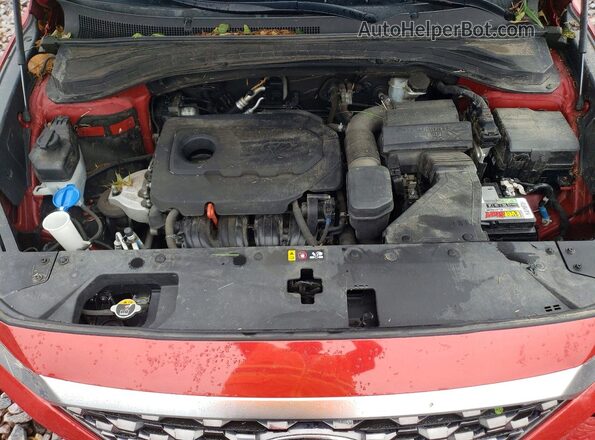 5NMS5CAD6KH006935 2019 HYUNDAI SANTA Red Rear interior view