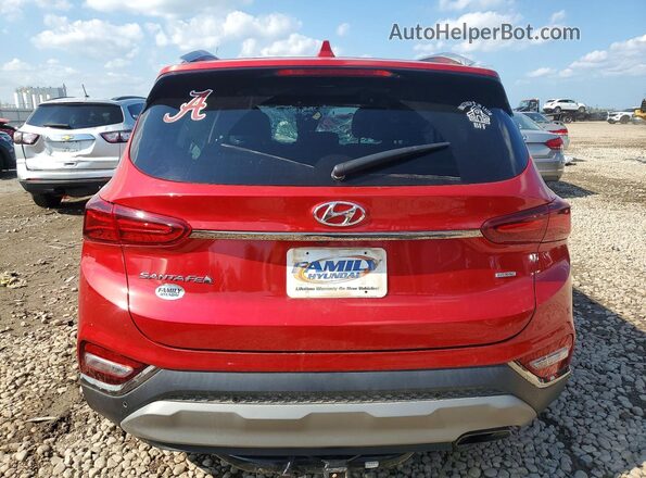5NMS5CAD7LH303357 2020 HYUNDAI SANTA Red Rear view