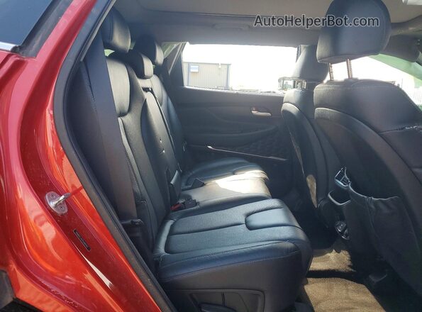 5NMS5CAD7LH303357 2020 HYUNDAI SANTA Red Rear interior view