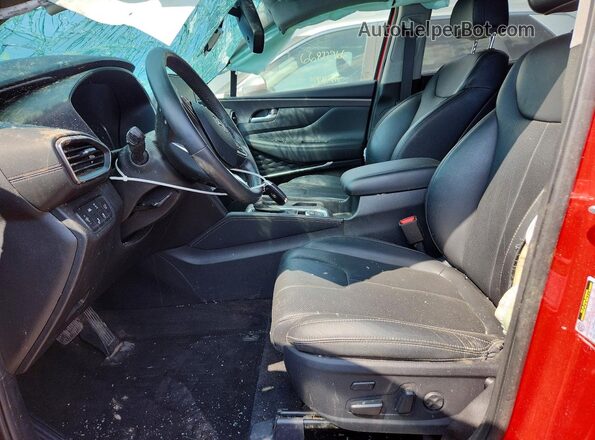 5NMS5CAD7LH303357 2020 HYUNDAI SANTA Red Front interior view