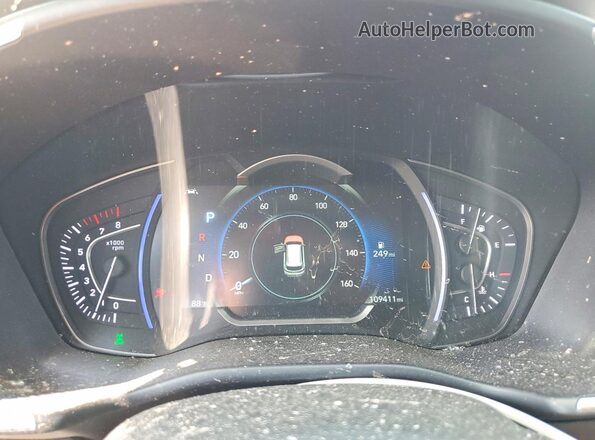 5NMS5CAD7LH303357 2020 HYUNDAI SANTA Red Instrument cluster view