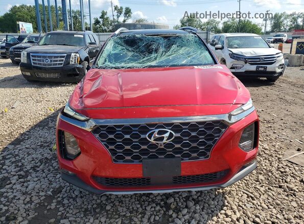 5NMS5CAD7LH303357 2020 HYUNDAI SANTA Red Front view