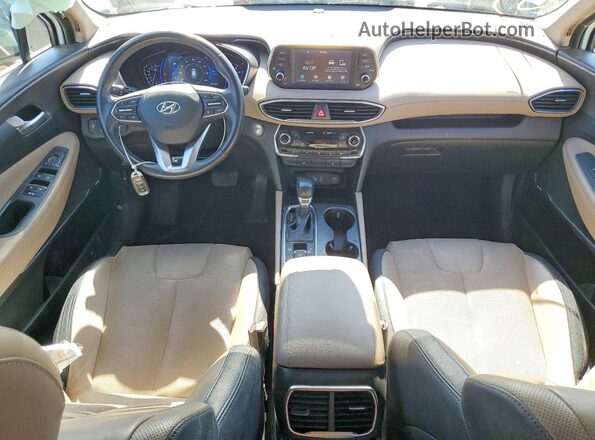 5NMS5CAD8KH036468 2019 HYUNDAI SANTA White Dashboard view